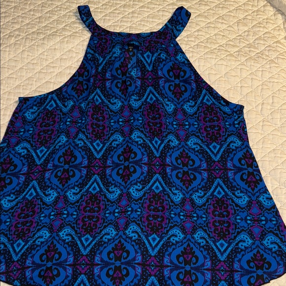Express Tops - Express Blue & Purple Halter-Style Camisole